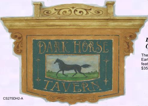 Vintage Colonial Tavern signs with horses