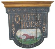 Vintage tavern sign Quarter Horse