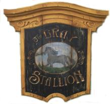 Vintage Tavern Sign The Gray Stallion