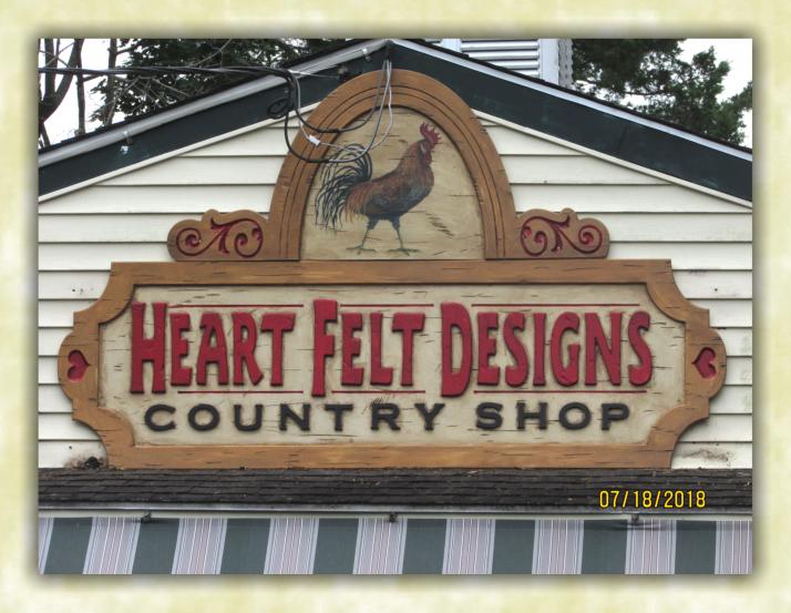 country store signs in vintage style outdoor