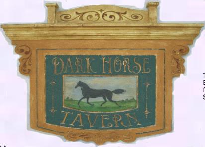 Vintage Colonial Tavern signs with horses